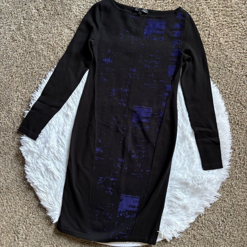Elie Tahari X‎ Design Nation Sweater Dress Long Sleeves Stretchy Womens Size XS